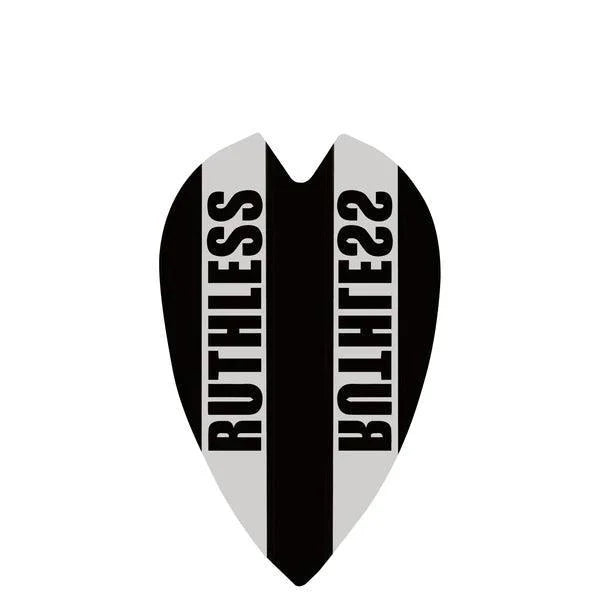 Ruthless - Clear Panel - Schwarz - Mini Retro - 100 Micron - Dart Flights - Direct Darts - 1