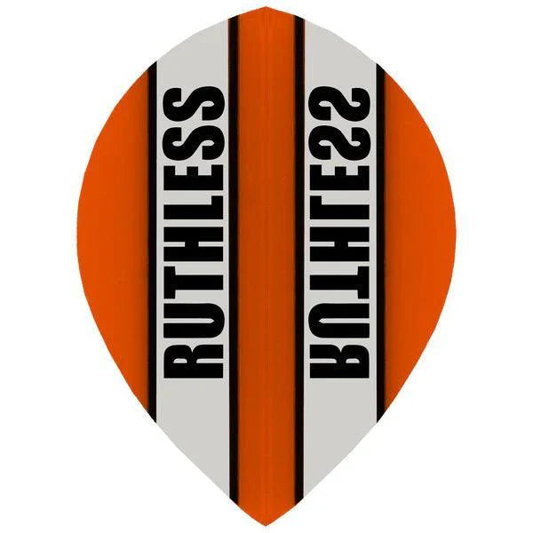 Ruthless - Clear Panel - Orange - Pear - 100 Micron - Dart Flights - Direct Darts - 1