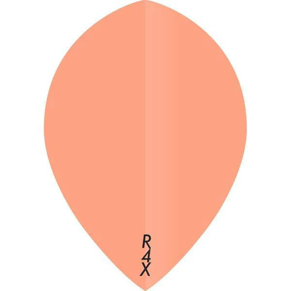 Ruthless - R4X - Solid - Orange - Pear - 100 Micron - Dart Flights - Direct Darts - 1