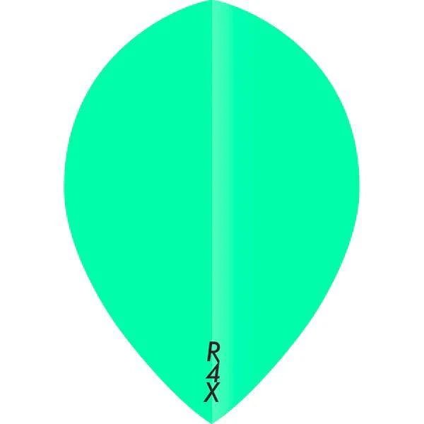 Ruthless - R4X - Solid - Grün - Pear - 100 Micron - Dart Flights - Direct Darts - 1