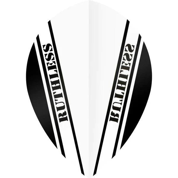 Ruthless - V100 Pro - Weiß - Pear - 100 Micron - Dart Flights - Direct Darts - 1