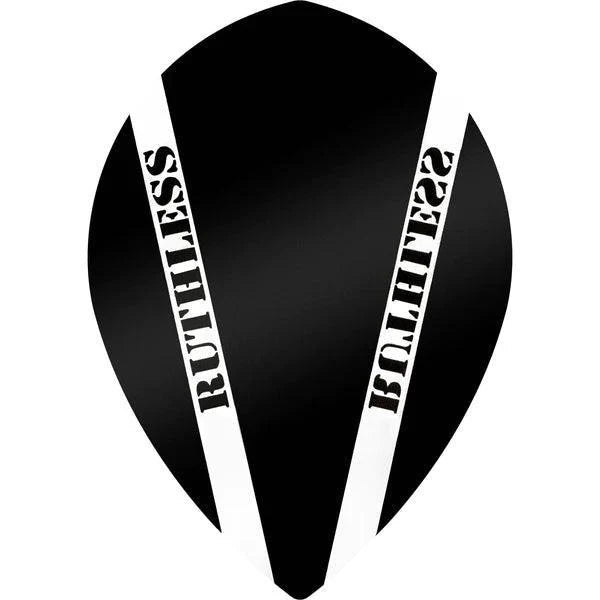 Ruthless - V100 Pro - Schwarz - Pear - 100 Micron - Dart Flights - Direct Darts - 1