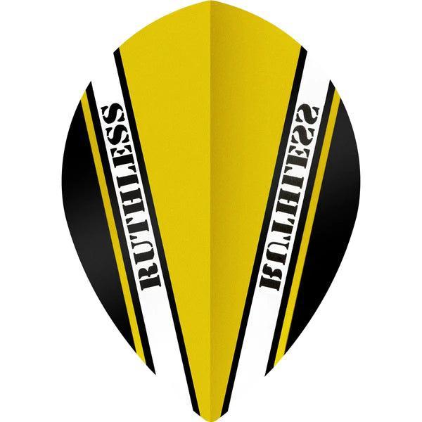 Ruthless - V100 Pro - Gelb - Pear - 100 Micron - Dart Flights - Direct Darts - 1