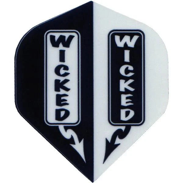 Ruthless - Wicked - Weiß - No2 - 100 Micron - Dart Flights - Direct Darts - 1