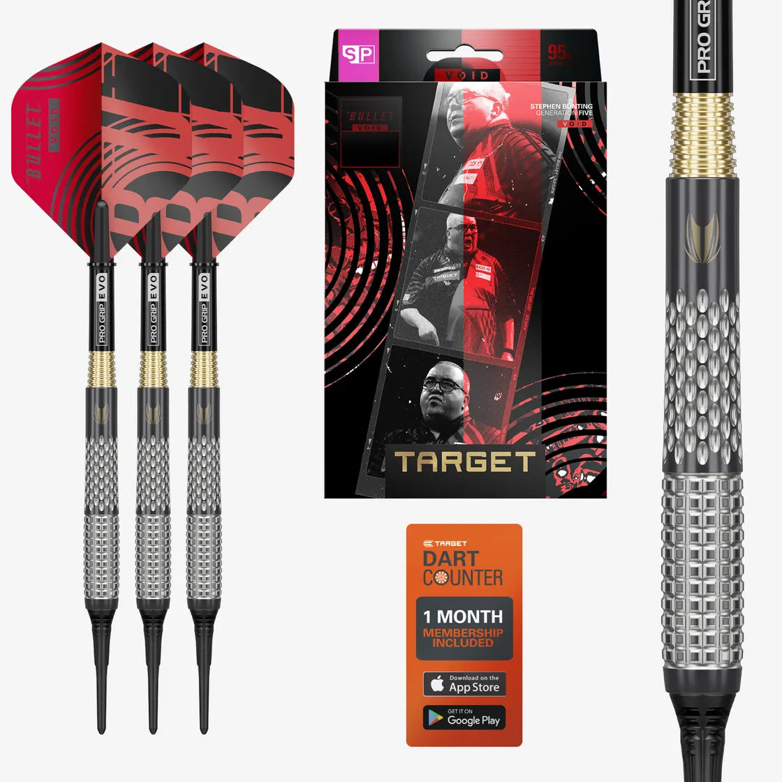 Target - Stephen Bunting G5 Void - 95% - Softdarts  - Direct Darts - 1
