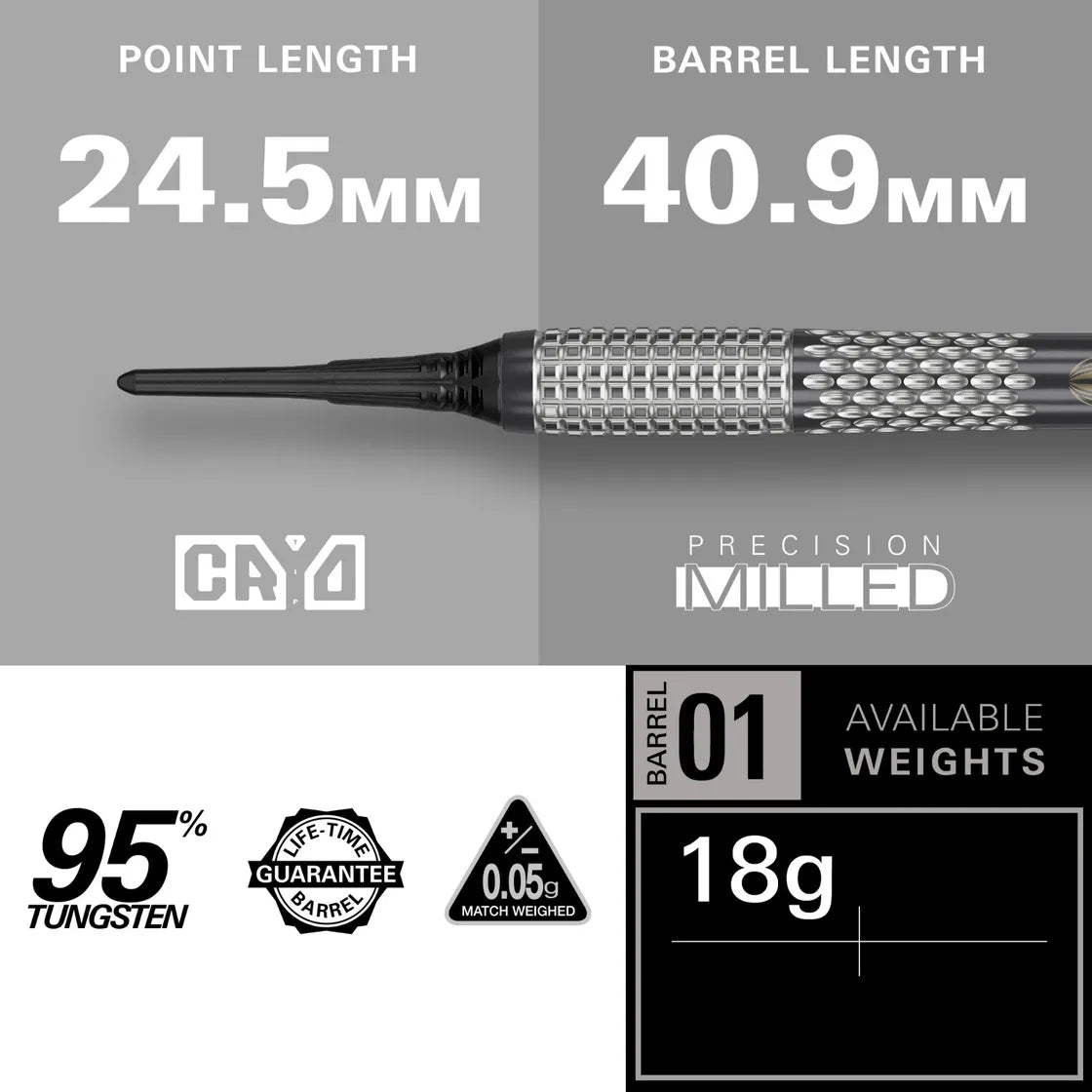 Target - Stephen Bunting G5 Void - 95% - Softdarts  - Direct Darts - 3