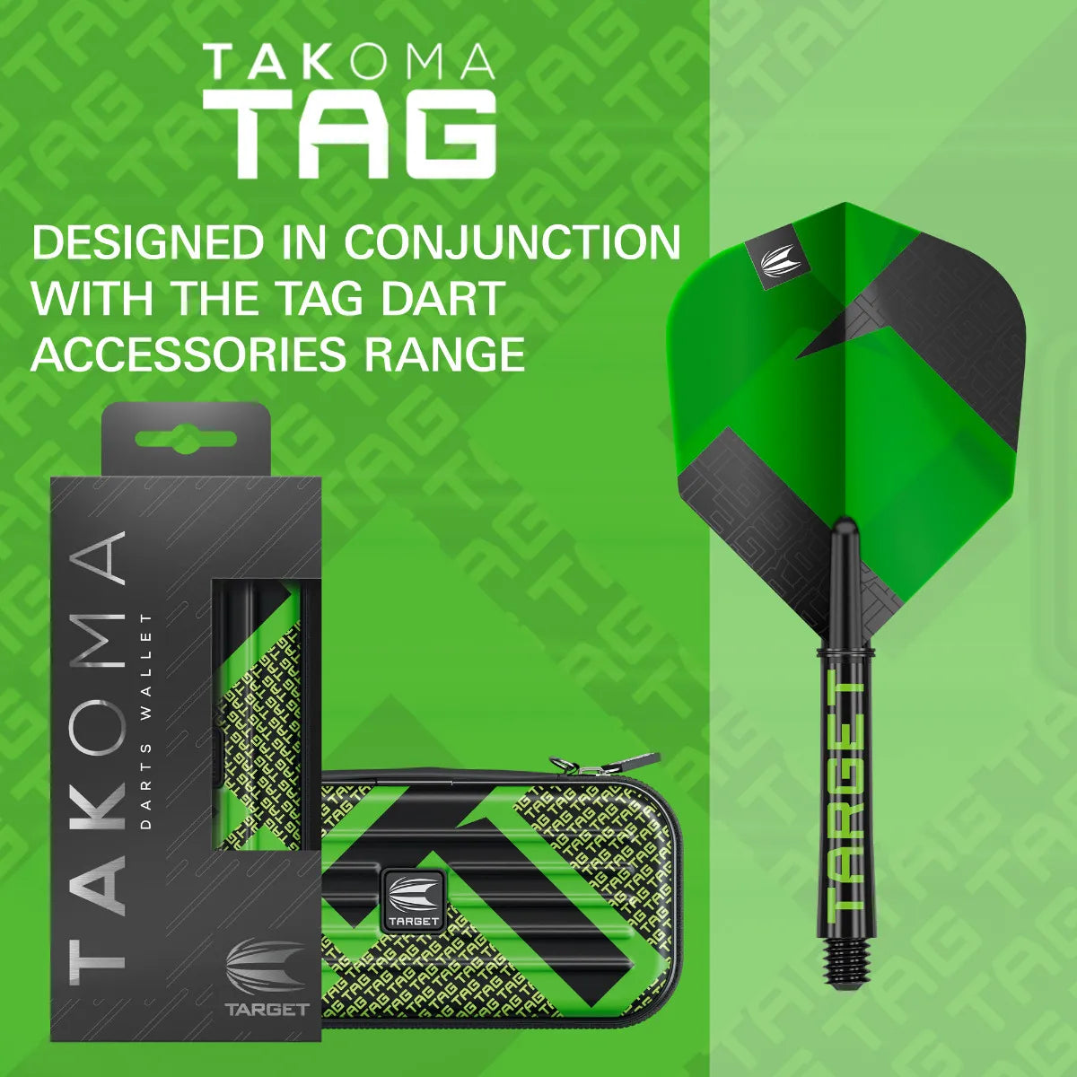 Target - Takoma Tag Grün - Darts Taschen - Direct Darts - 3