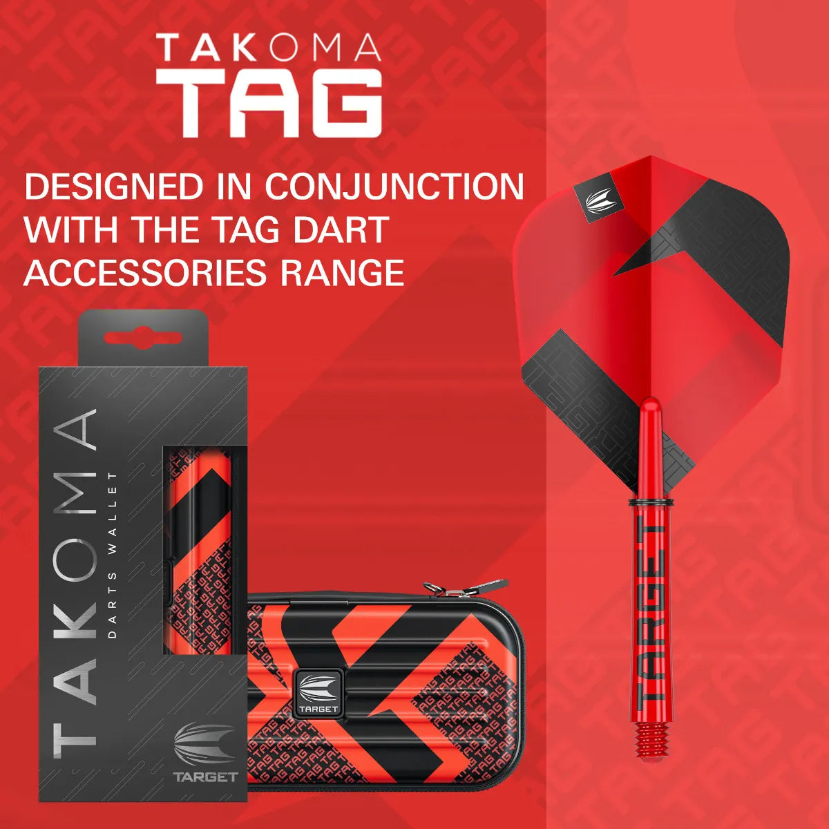 Target - Takoma Tag Rot - Darts Taschen - Direct Darts - 3