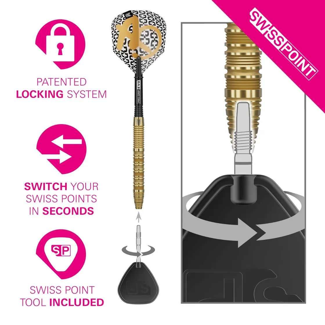Target - Bolide Envy 01 - 90% - Steeldarts - Direct Darts - 3