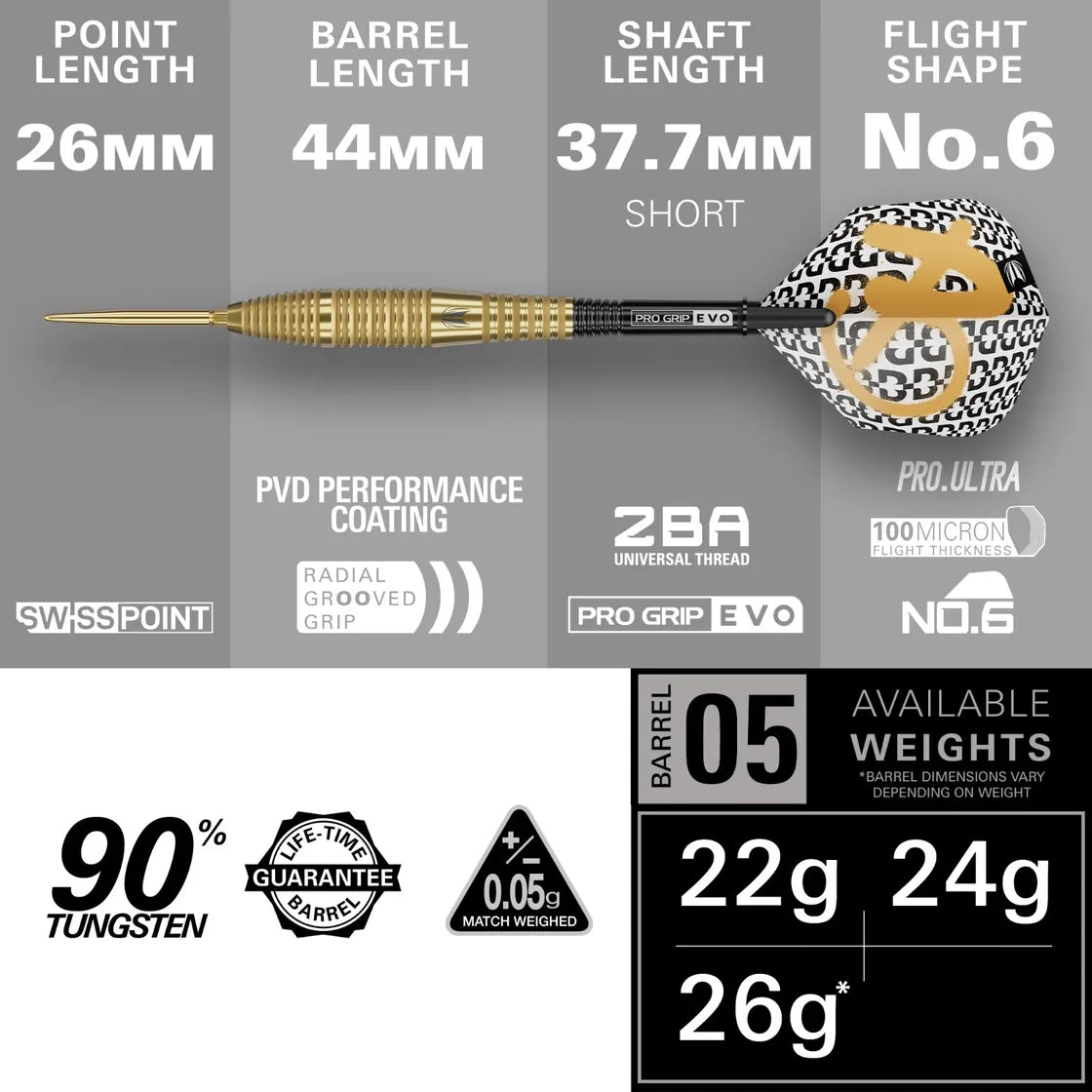 Target - Bolide Envy 05 - 90% - Steeldarts - Direct Darts - 2