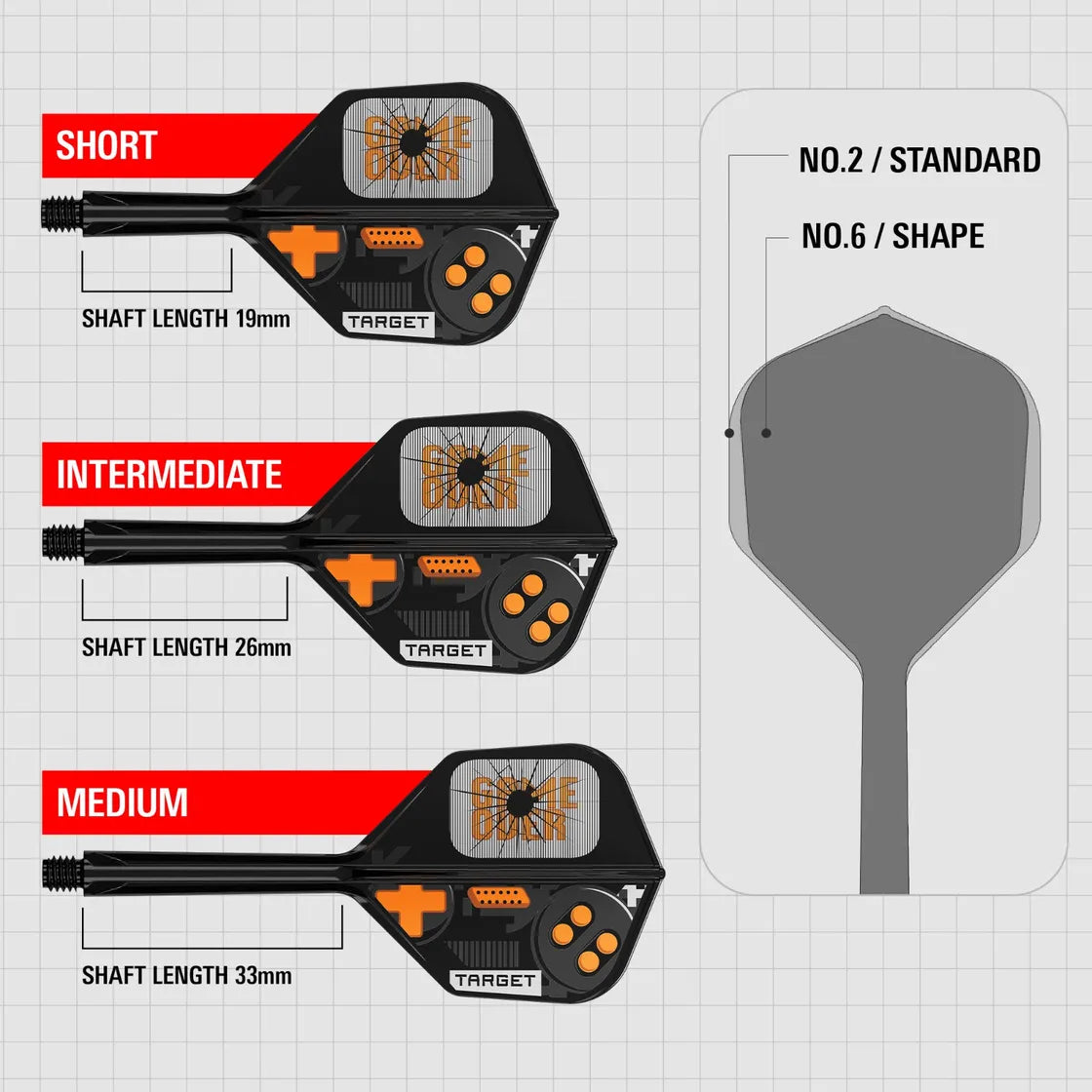 Target - K-Flex - Game Over - No6 - Flight System - Direct Darts - 3