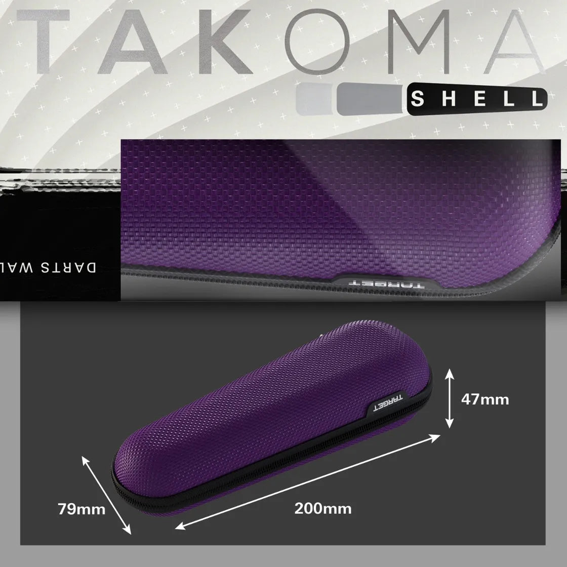 Target Japan - Takoma - Shell - Lila - Darts Taschen - Direct Darts - 5