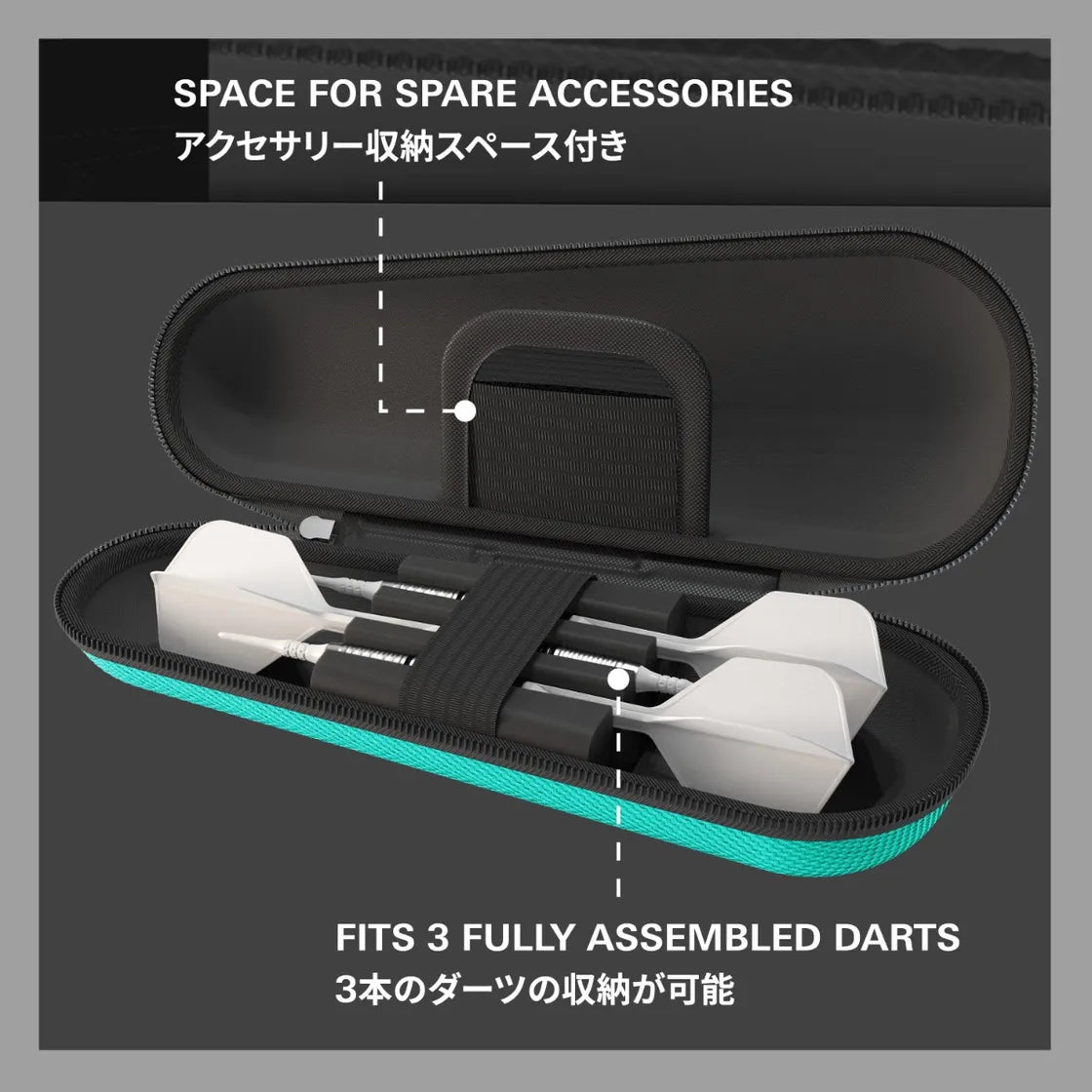 Target Japan - Takoma - Shell - Türkis - Darts Taschen - Direct Darts - 3