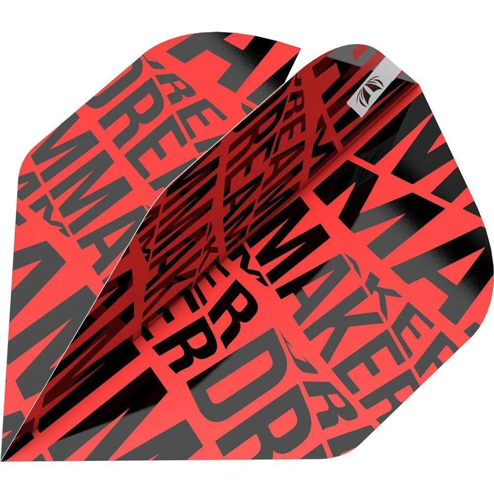 Target - Dimitri Van Den Bergh - Pro.Ultra - Rot - No2 - 100 Micron - Dart Flights - Direct Darts - 1