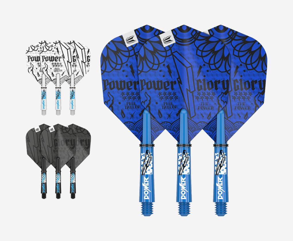 Target - Power Ink - Flight / Shaft Set - No6 - 3 Sets (9 Stück) Dart Shafts / Flights Set - Direct Darts - 1