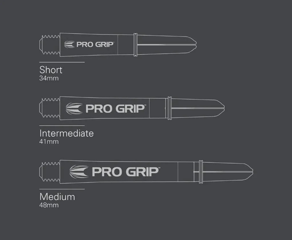 Target - Pro Grip - Schwarz - 3 Sets (9 Stück) - Dart Shafts  - Direct Darts - 5