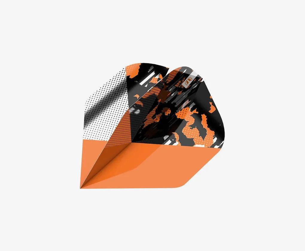 Target - Raymond Van Barneveld - Schwarz & Orange - Pro.Ultra - No2 - 100 Micron - Dart Flights - Direct Darts - 1