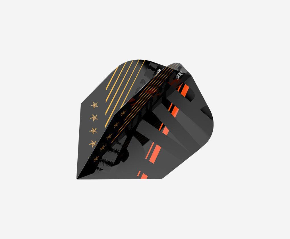 Target - Raymond Van Barneveld - Schwarz - No6 - 100 Micron - Dart Flights - Direct Darts - 1