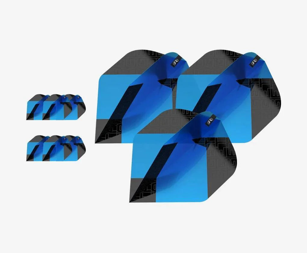 Target - Tag Schwarz & Blau No6 (9 Stück) - 100 Micron - Dart Shafts  - Direct Darts - 1