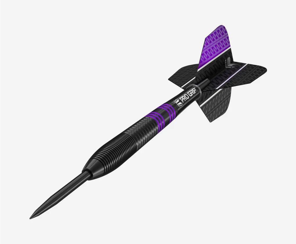 Target - Vapor8 Schwarz & Lila 80% - Steeldarts - Direct Darts - 1