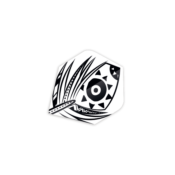 Unicorn - Core - Aztec - White - Plus - 75 Micron - Dart Flights - Direct Darts - 1