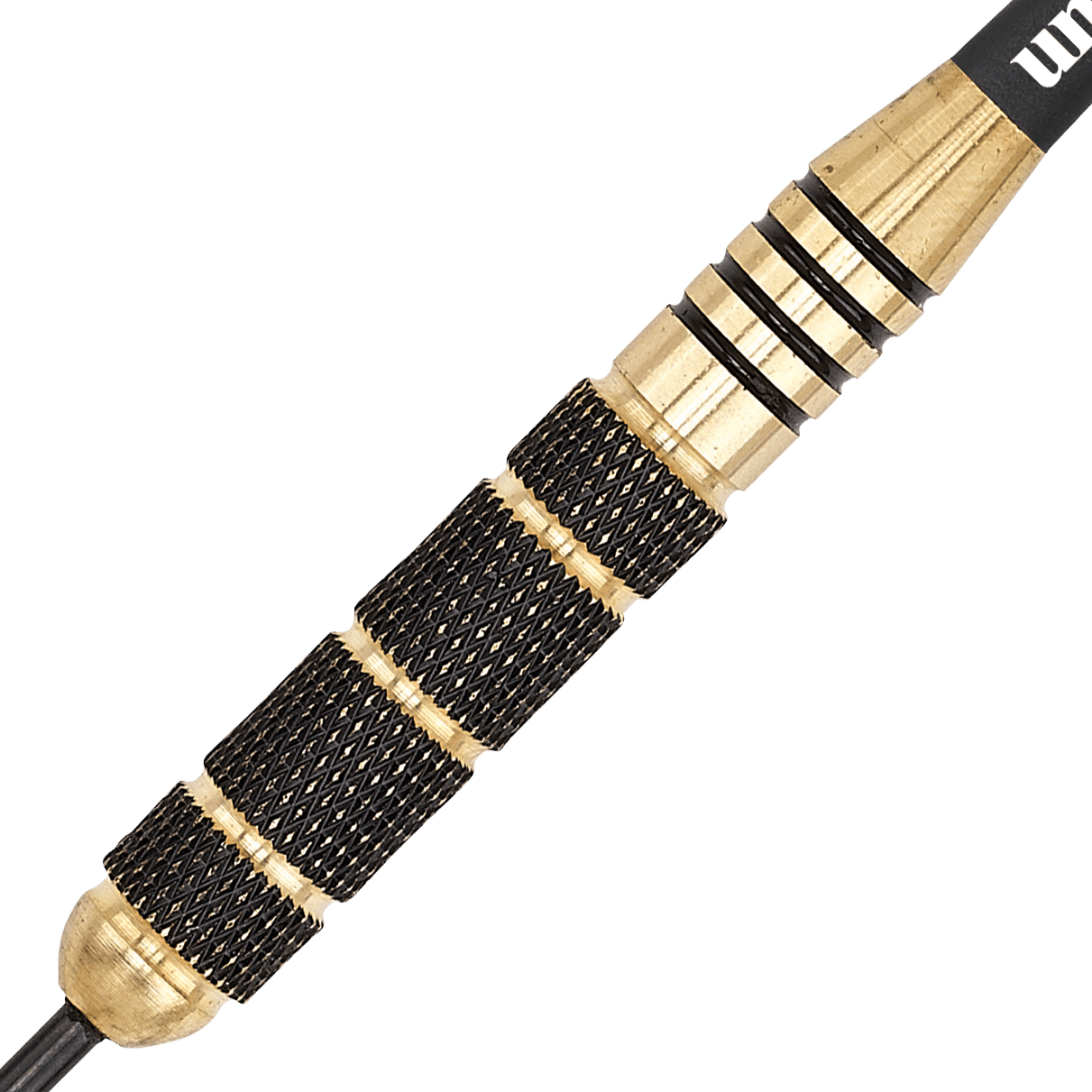Unicorn - Core Plus Win Schwarz/Gold Brass - Steeldarts - Direct Darts - 1