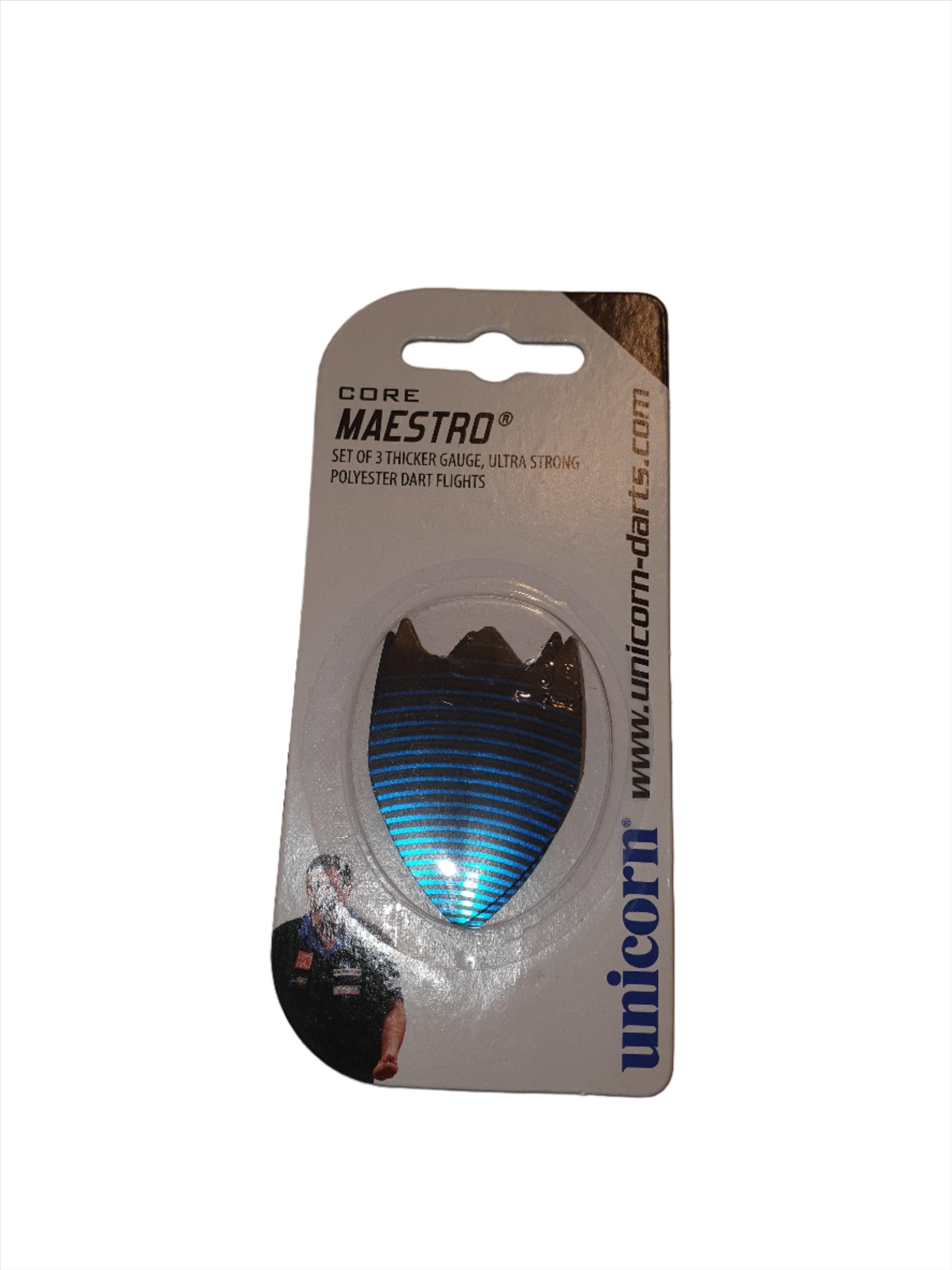 Unicorn - Maestro - Machina - Blue - Fin - 100 Micron - Dart Flights - Direct Darts - 1