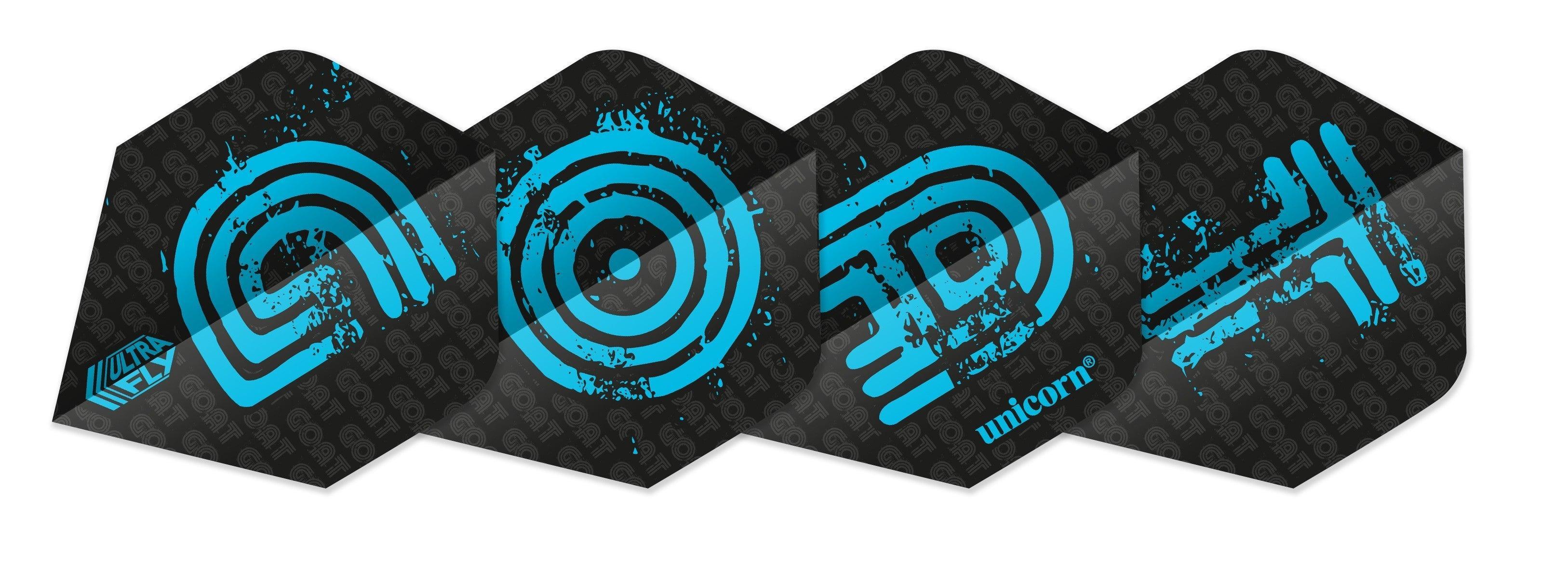 Unicorn - Ultrafly Plus Goat Blau - 100 Micron - Darts Flights - Direct Darts - 1