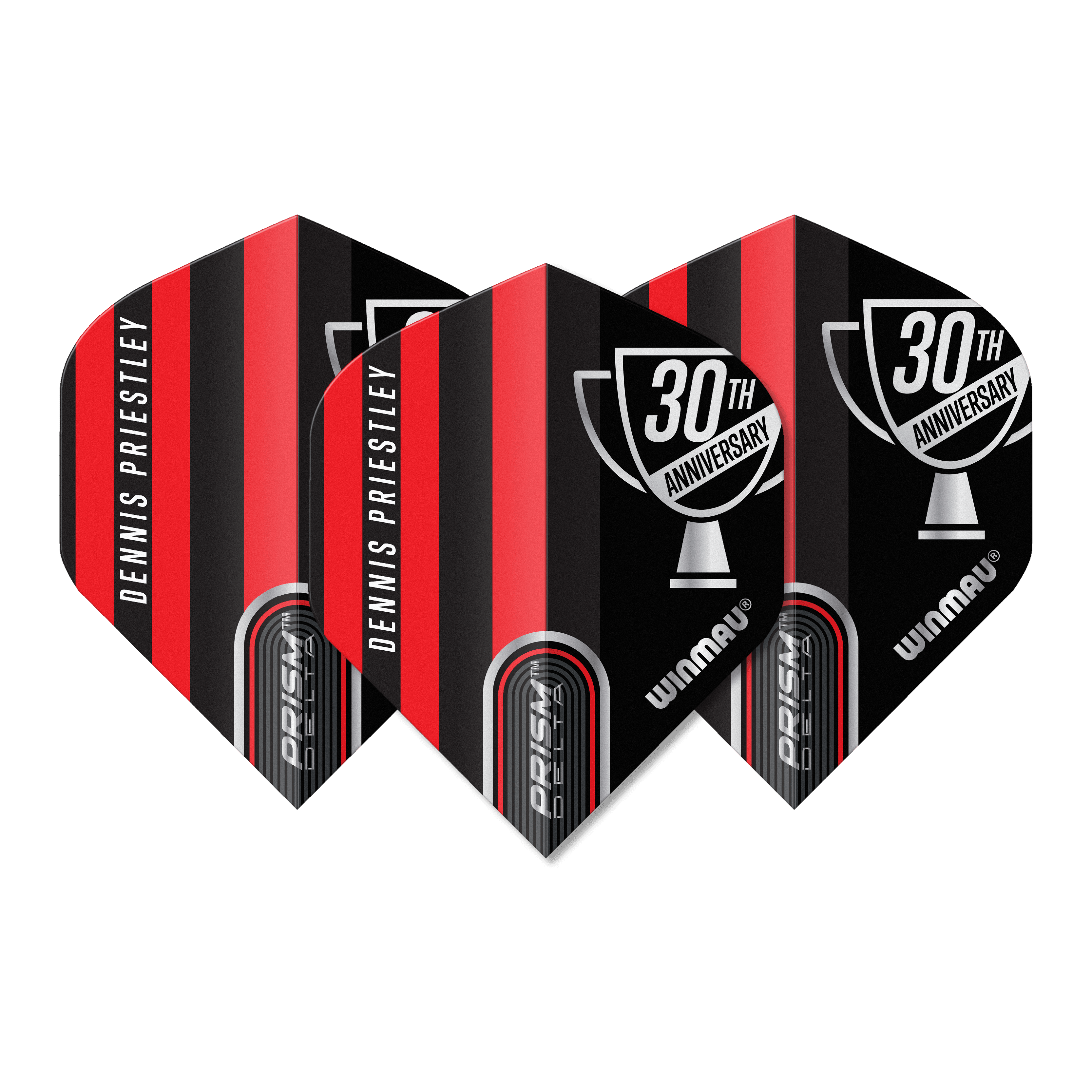 Winmau - Dennis Priestley Prism Delta - 100 Micron - Dart Flights - Direct Darts - 1