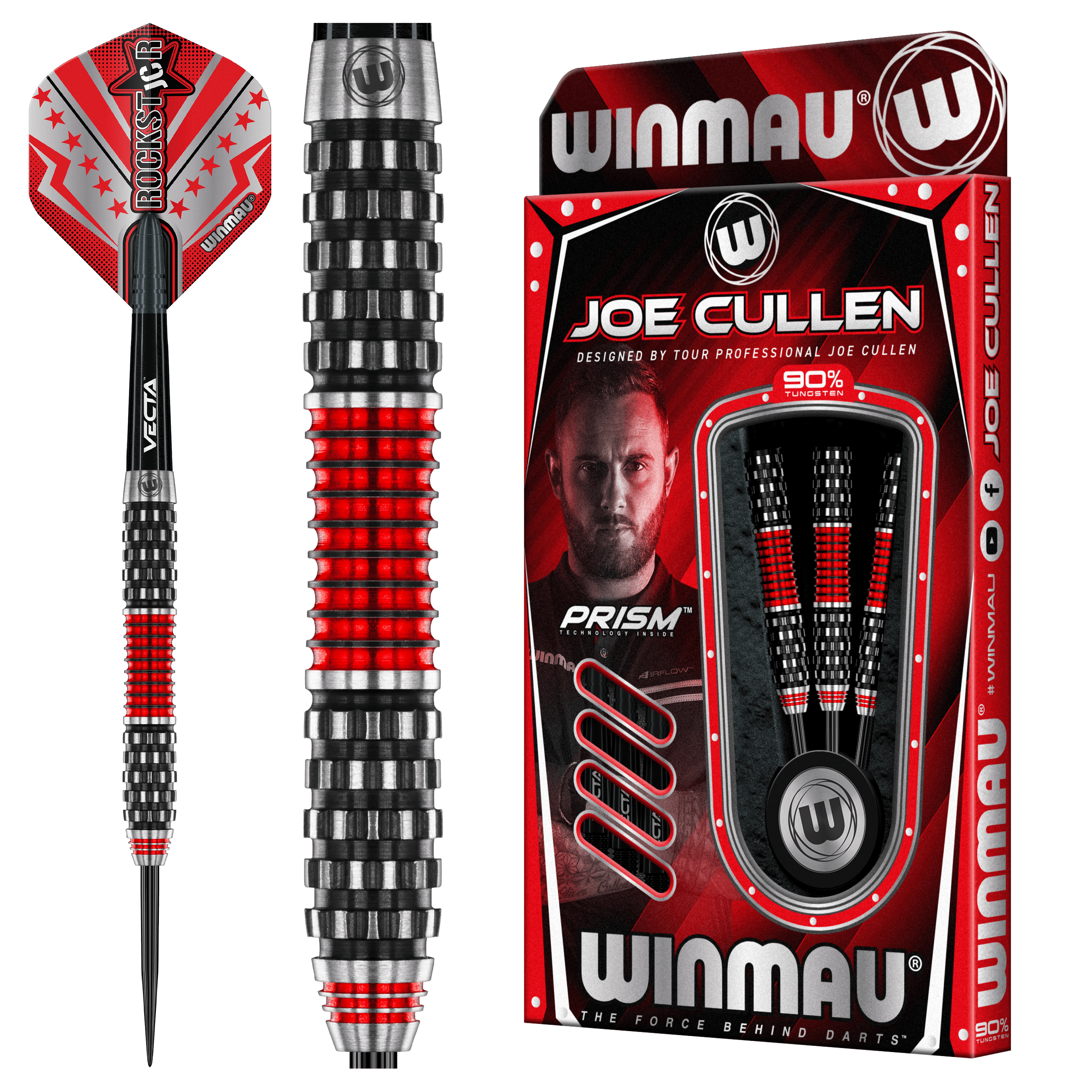 Winmau - Joe Cullen Rockstar Rs 1.0 90% - Steeldarts - Direct Darts - 2