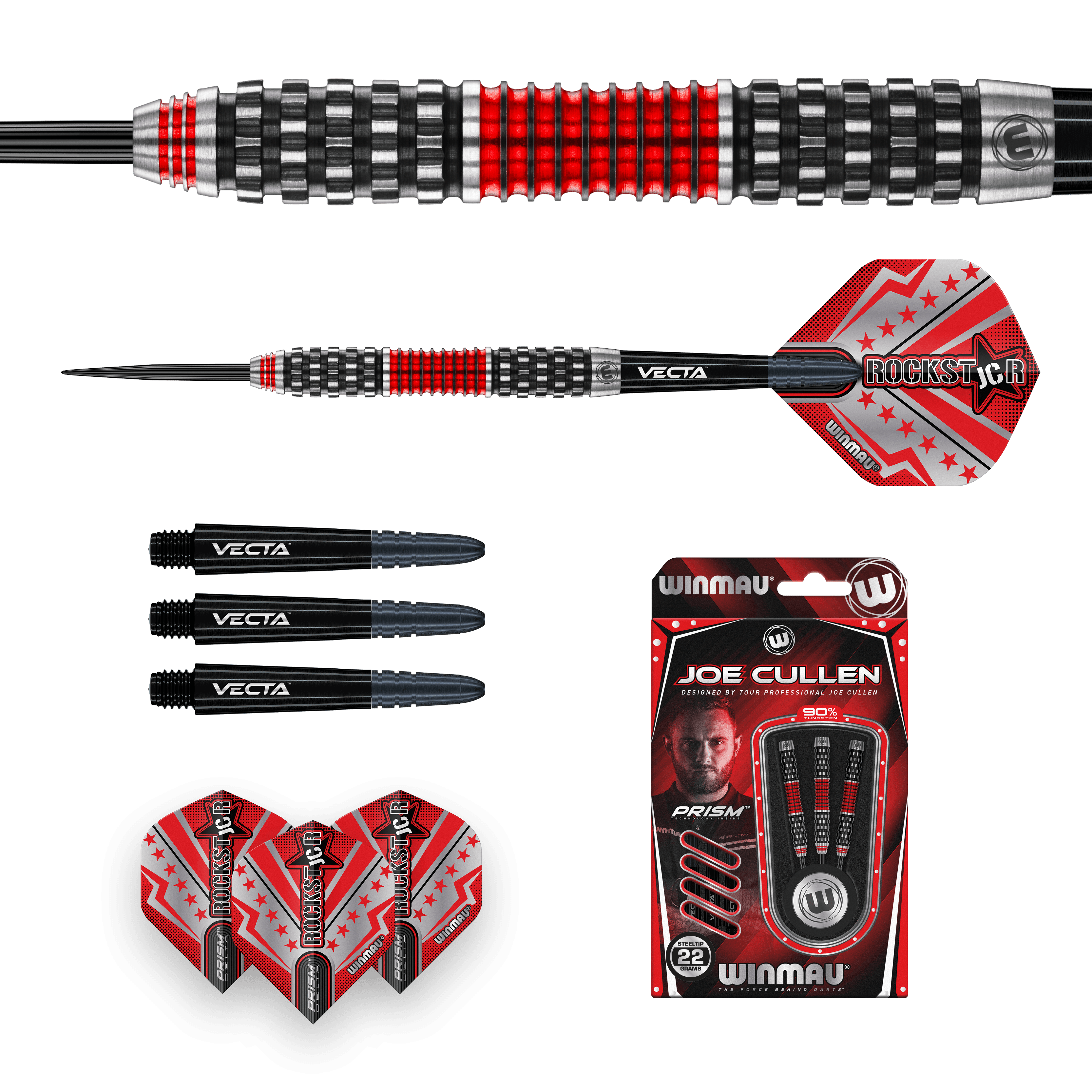 Winmau - Joe Cullen Rockstar Rs 1.0 90% - Steeldarts - Direct Darts - 5