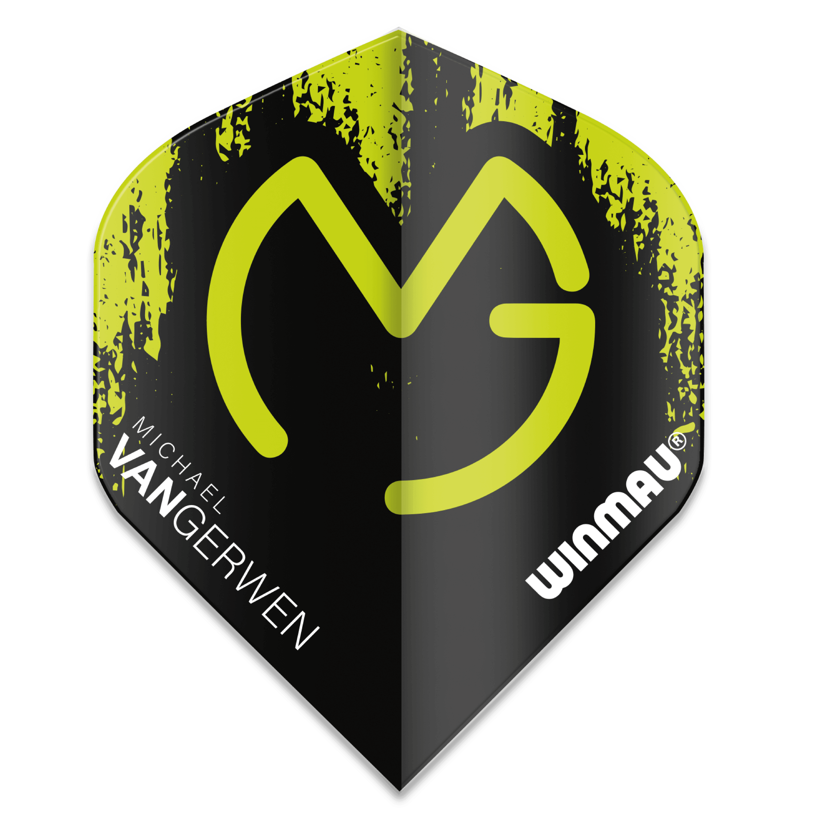 Winmau - Mega Standard Mvg Grün & Schwarz - 75 Micron - Dart Flights - Direct Darts - 1