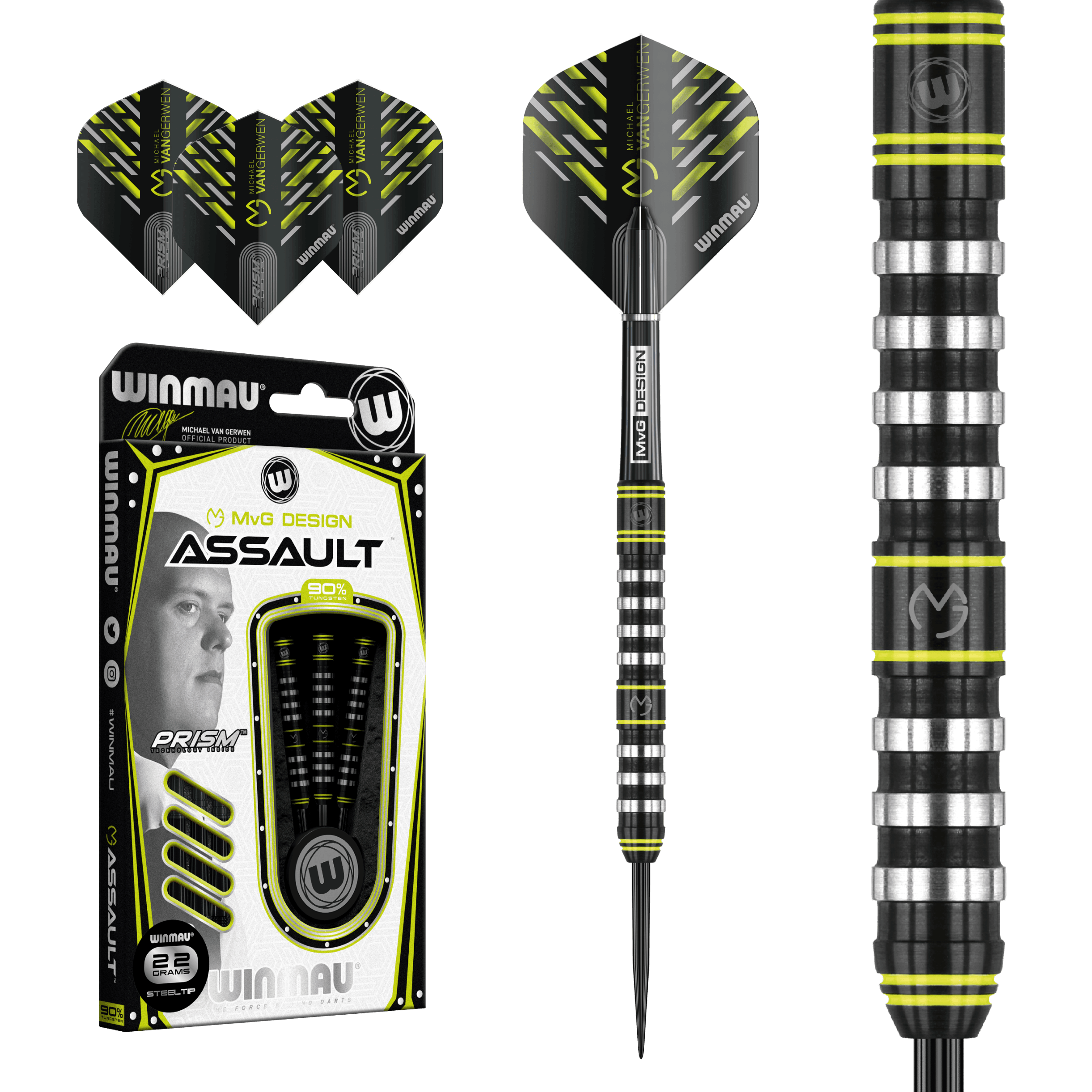 Winmau - Mvg Assault 90% - Steeldarts - Direct Darts - 2
