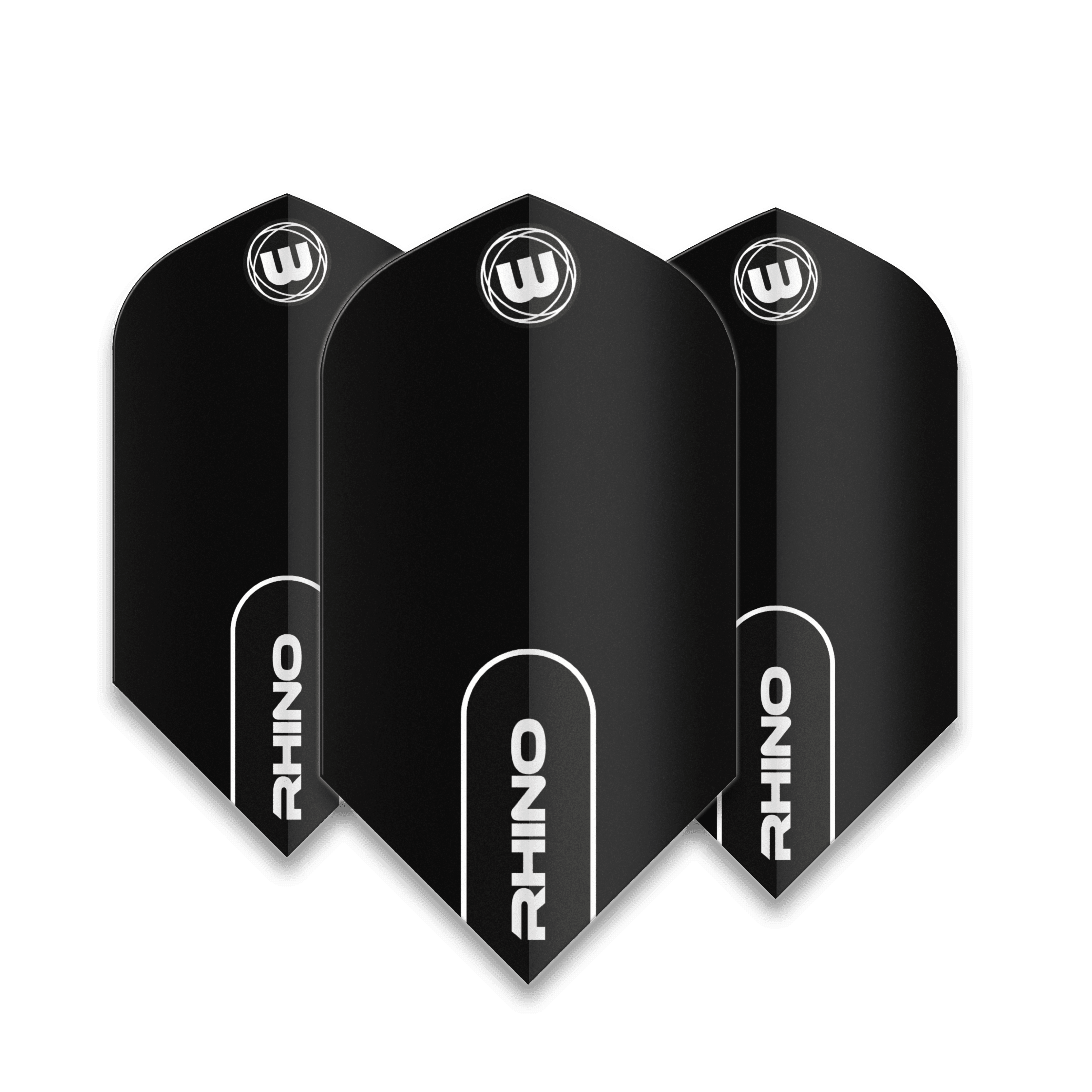 Winmau - Rhino Slim Schwarz - 75 Micron - Dart Flights - Direct Darts - 1