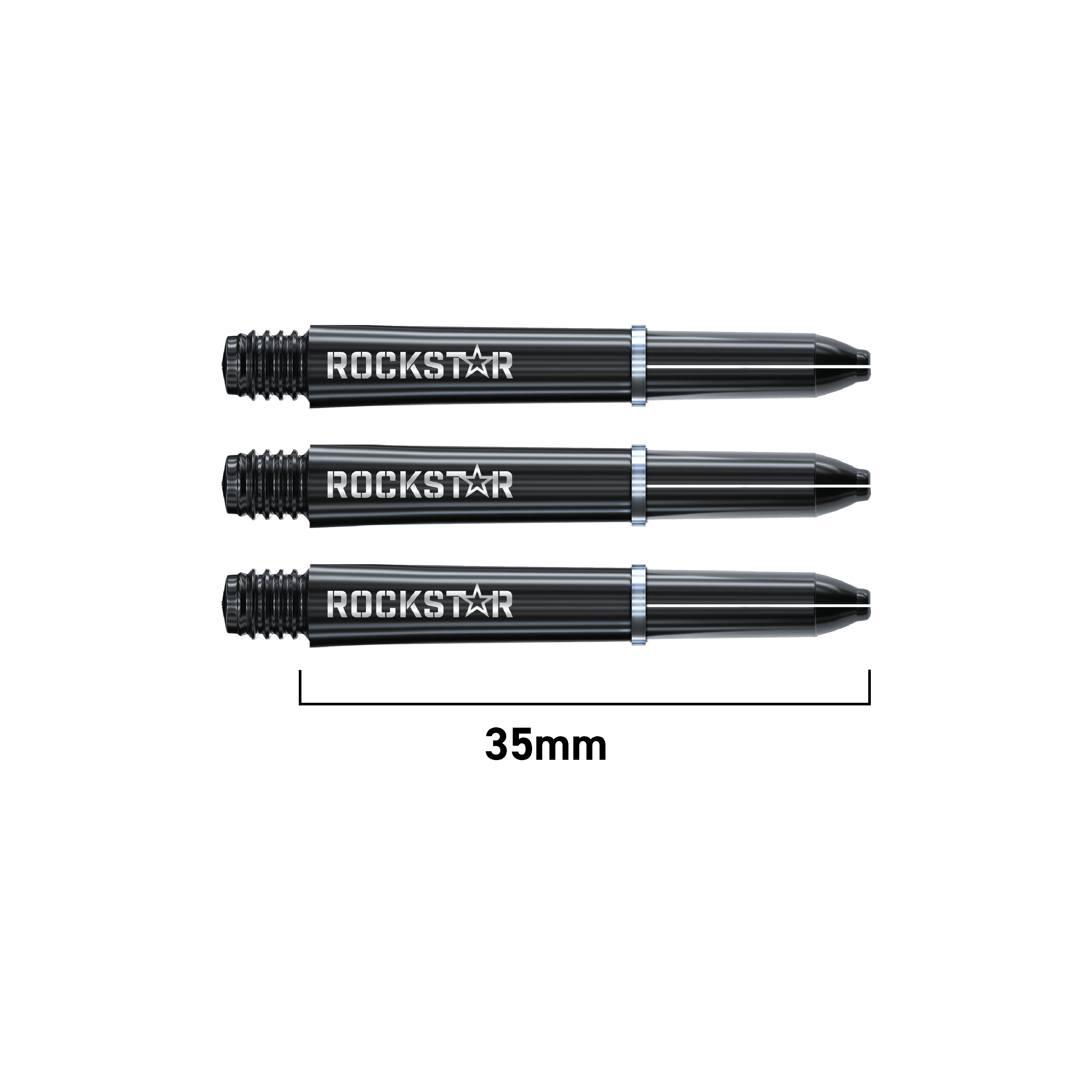 Winmau - Signiture - Joe Cullen Rockstar - Schwarz - Dart Shafts - Direct Darts - 1