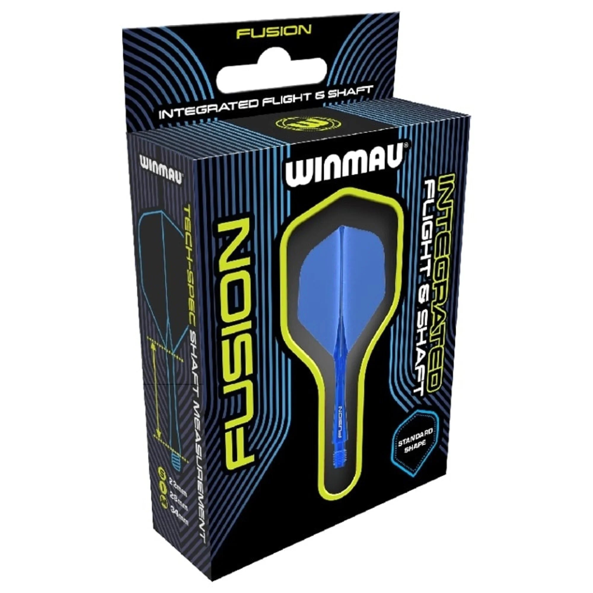 Winmau - Fusion - Azure Blau - No2 - Flight System - Direct Darts - 4