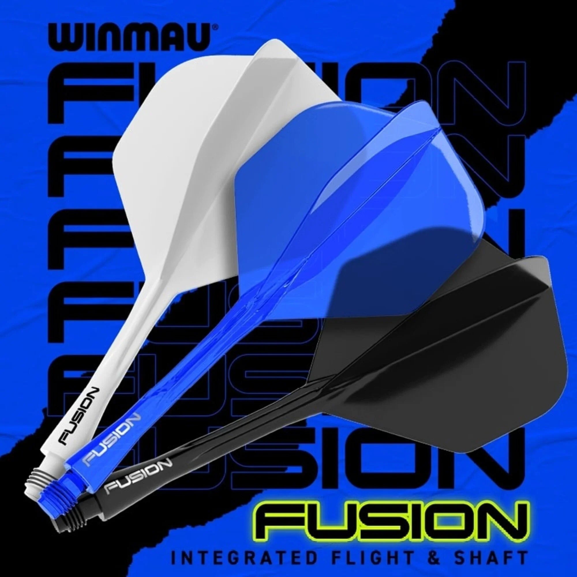 Winmau - Fusion - Azure Blau - No2 - Flight System - Direct Darts - 6