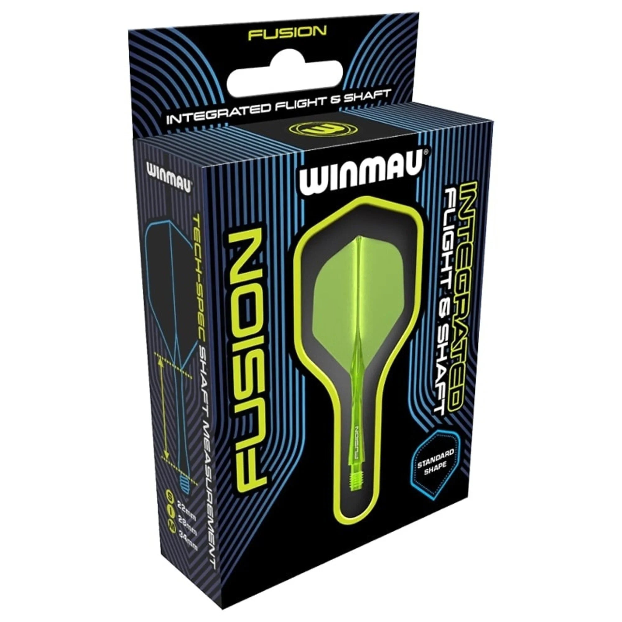 Winmau - Fusion - Gelb - No2 - Flight System - Direct Darts - 3