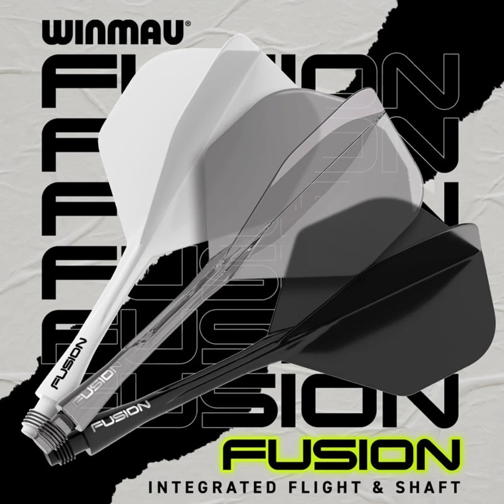 Winmau - Fusion - Schwarz - No2 - Flight System - Direct Darts - 6