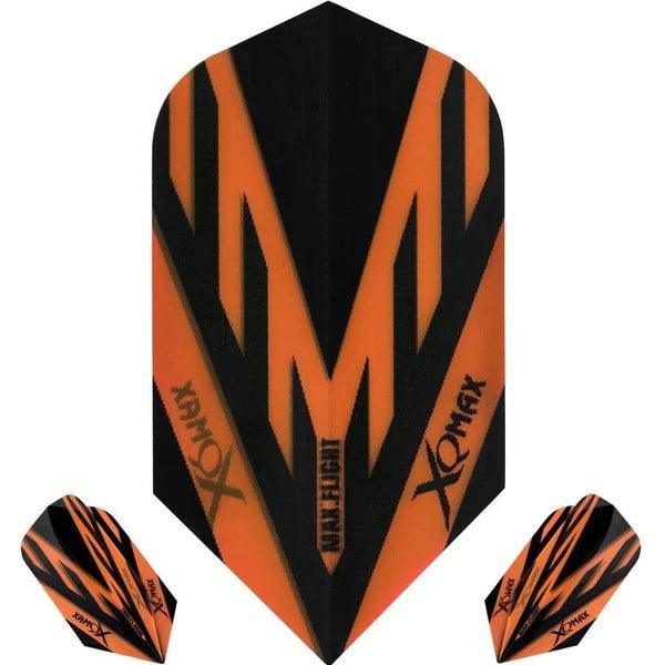 Xqmax - Max Flight - Orange - Slim - 100 Micron - Dart Flights - Direct Darts - 1