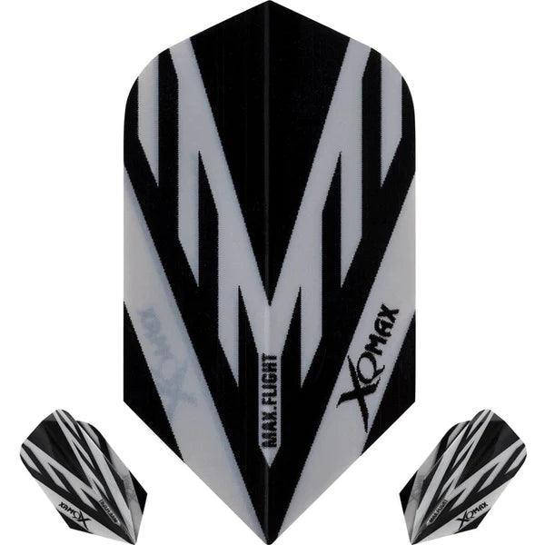 Xqmax - Max Flight - Grau - Slim - 100 Micron - Dart Flights - Direct Darts - 1
