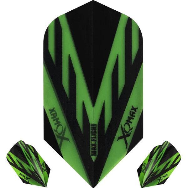 Xqmax - Max Flight - Grün - Slim - 100 Micron - Dart Flights - Direct Darts - 1